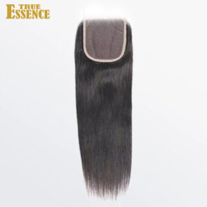 14-20 Inch 4" x 4" HD Straight Free Parted Lace Closure #1B Natural Black